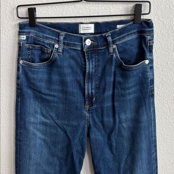 CITIZENS OF HUMANITY Lilah High Rise Dark Wash Flare Jeans size 29 - Picture 3 of 10